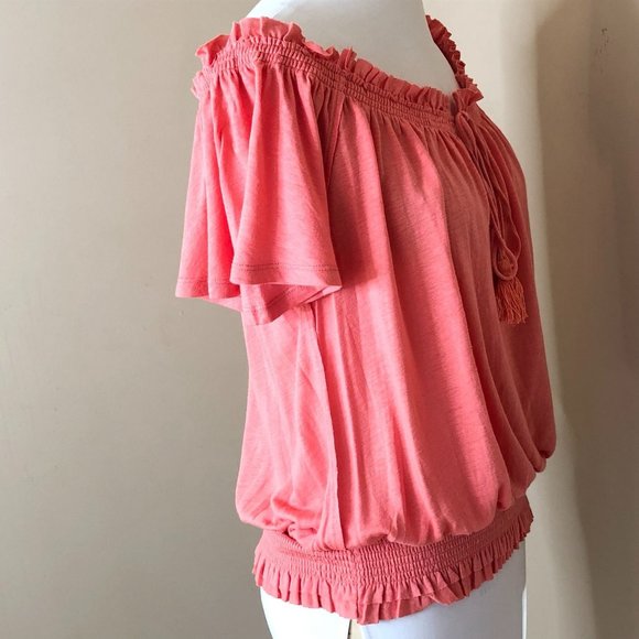 Free People FP Movement Pink Off Shoulder Top - Picture 8 of 14